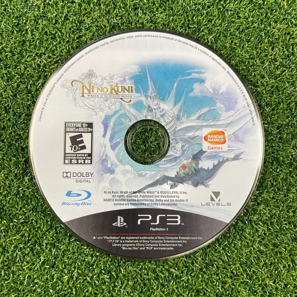 Ni no Kuni: Wrath of the White Witch (Sony PlayStation 3, 2013) PS3 Disc Only